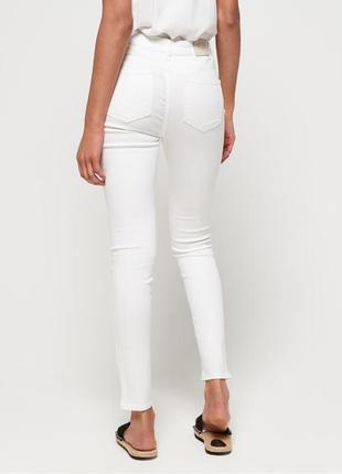 Белые джинсы superdry sophia skinny high waist4 фото