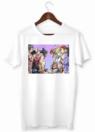 Футболка с оригинальным принтом "record of ragnarok повесть о конце света адам посейдон