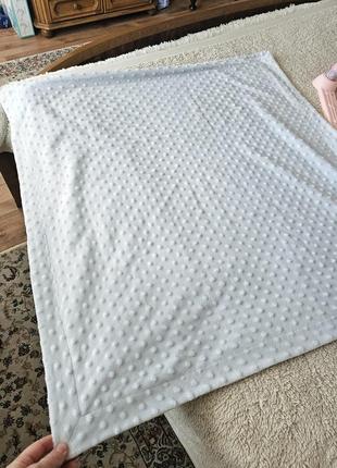 Плед плюшевый 90×90 см детский квадратный