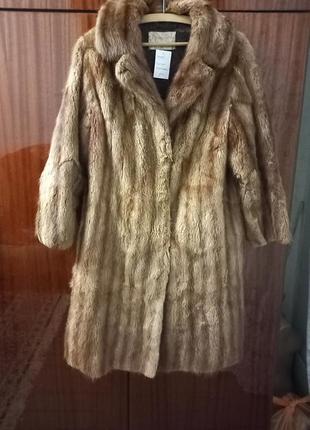 Шуба кролик женская