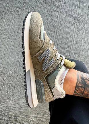 Мужские кроссовки new balance 574 legacy stone island7 фото