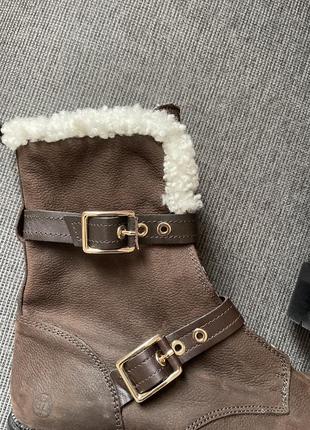 Ботинки сапоги massimo dutti кожа нубук6 фото