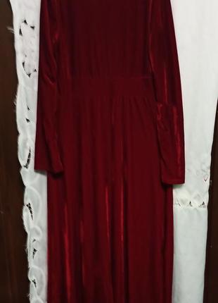 Новое бархатное платье расклешенного силуэта., длины миди, китайского бренда ohayo xl7 фото