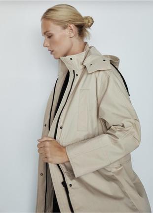 Парка тренч massimo dutti m3 фото