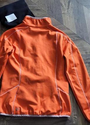 Помаранчева куртка вітровка для активного відпочинку reggata софтшел softshell3 фото