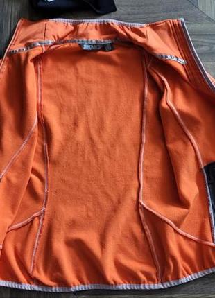 Помаранчева куртка вітровка для активного відпочинку reggata софтшел softshell4 фото