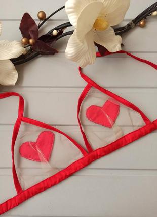 Очень эротичный прозрачный бюстгальтер бра, бралетт, размер m/l