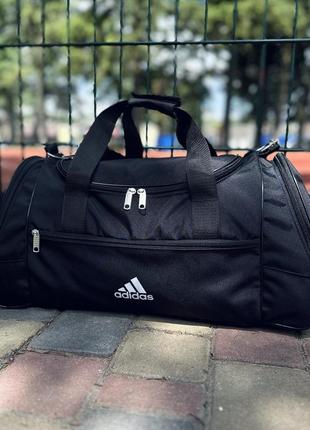 🎒небольшая спортивная черная сумка adidas5 фото