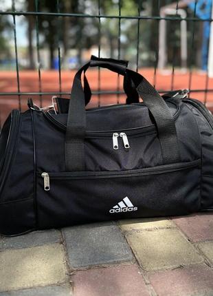 🎒небольшая спортивная черная сумка adidas4 фото