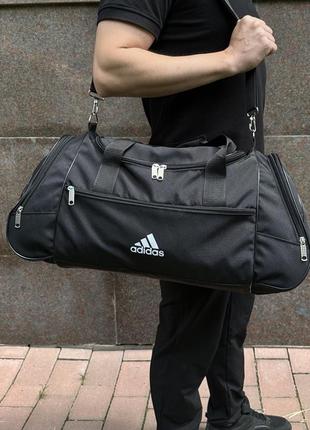 🎒небольшая спортивная черная сумка adidas9 фото