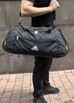 🎒небольшая спортивная черная сумка adidas2 фото