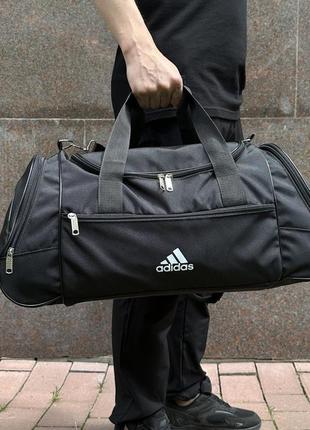 🎒небольшая спортивная черная сумка adidas7 фото