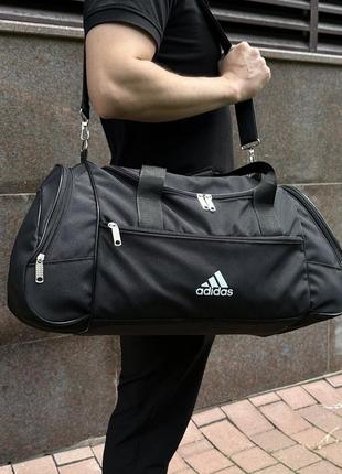 🎒небольшая спортивная черная сумка adidas8 фото