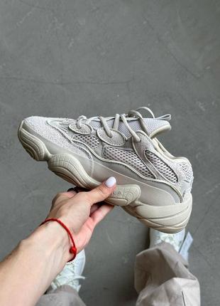 Женские кроссовки adidas yeezy boost 500 blush бежевые адидас женские