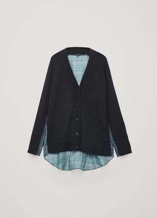 Кардиган cos woven-knit mix cardigan / s1 фото