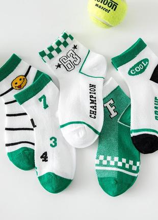 1-51 комплект 5 пар шкарпеток для хлопчика дитячі шкарпетки детские носки