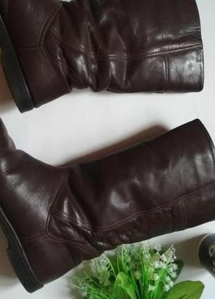 Актуальные зимние сапоги из натуральной кожи,р.36