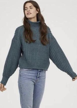 Стильный свитер крупной вставки h&amp;m