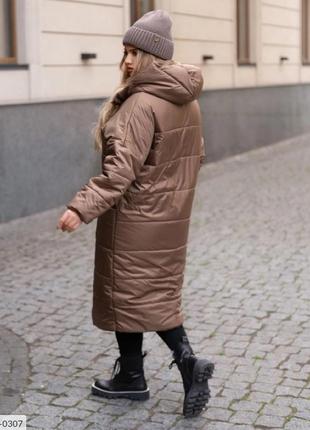 Жіноче тепле пальто розміри 42-522 фото