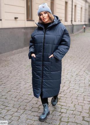 Жіноче тепле пальто розміри 42-529 фото