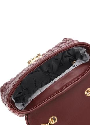 Классическая женская сумочка экокожа коричневая7 фото