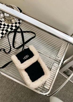 Замшева сумка  в стилі ugg в стилі