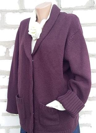 Glen castle scotland винтаж кардиган кофта баклажан шерсть4 фото