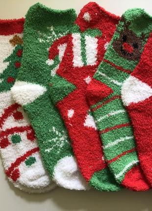 1-74 новорічні шкарпетки різдвяні комплект 5 пар шкарпеток носков женские носки
