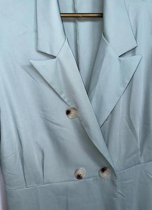 Сукня піджак гарного ніжного ментоло/  бірюзового кольору10 фото