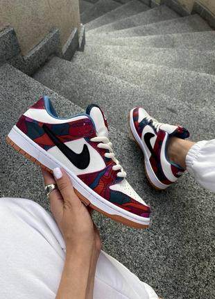 Круті кеди nike sb dunk low para multi color1 фото