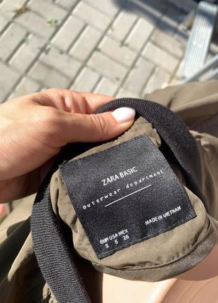 Zara бомбер ветровка хаки вітровка4 фото