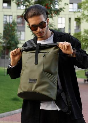 Чоловічий рюкзак ролл sambag rolltop x хакі3 фото