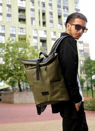 Чоловічий рюкзак ролл sambag rolltop x хакі9 фото