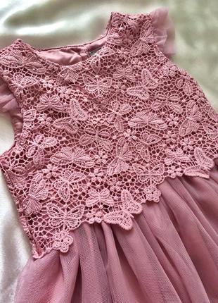Нарядна рожева сукня2 фото