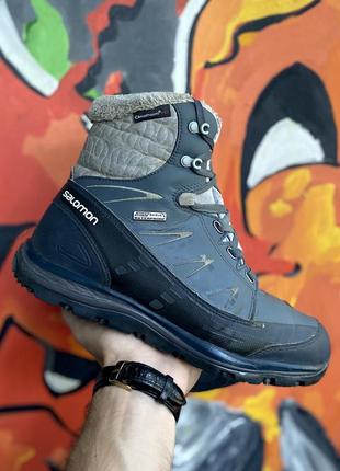 Salomon waterproof ботинки 41,5 размер серые водоотталкивающие оригинал