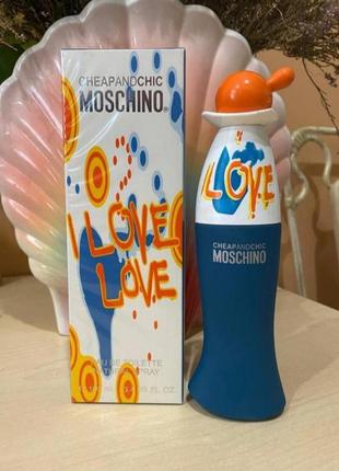 Туалетна вода moschino i love love москіно ай лав лав