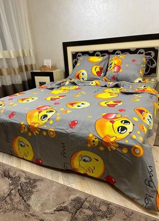 Комплект постельного белья бязь люкс, смайл