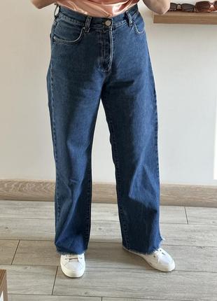 Джинси blue wide leg