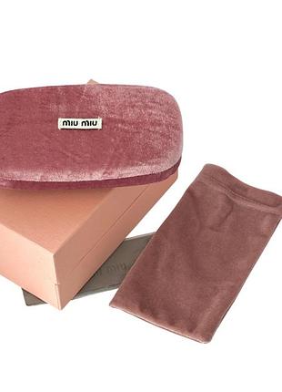 Футляр для окулярів бархат miu miu
