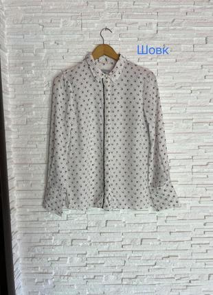 Легкая шелковая рубашка в цветы jigsaw