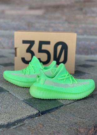 Женские летние кроссовки adidas адидас yeezy boost 350 green 💚