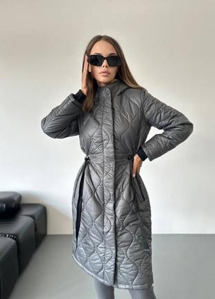 Стьобаний плащ, осіннє пальто, стеганый плащ, осеннее пальто