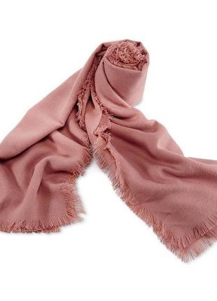 Ніжна рожева шаль палантин2 фото