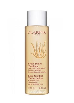 Clarins extra-comfort toning lotion смягчающий лосьон