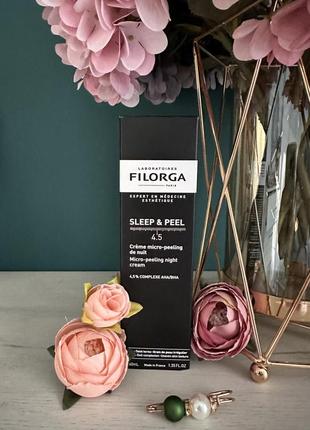 Нічний крем пілінг для обличчя filorga sleep peel micropeeling night cream2 фото