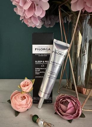 Ночной крем пилинг для лица filorga sleep peel micropeeling night cream