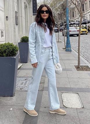 Джинсы zara светлые hm mango massimo dutti мом прямые длинные трендовые момы