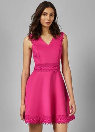 Сарафан плаття  ted baker рожеве фуксія  оригінал !