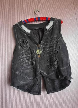 Дизайнеский безобразный авангардный необычный жилет камезилка от elisa cavaletti линия одежды botega