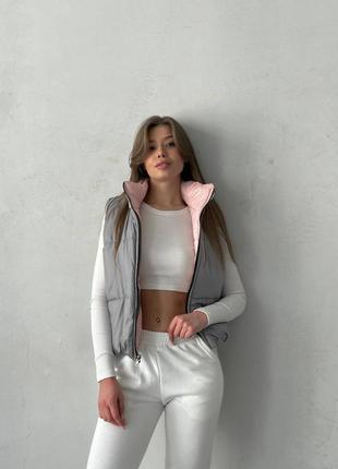 Двухсторонняя жилетка 🤩 5 цветов6 фото